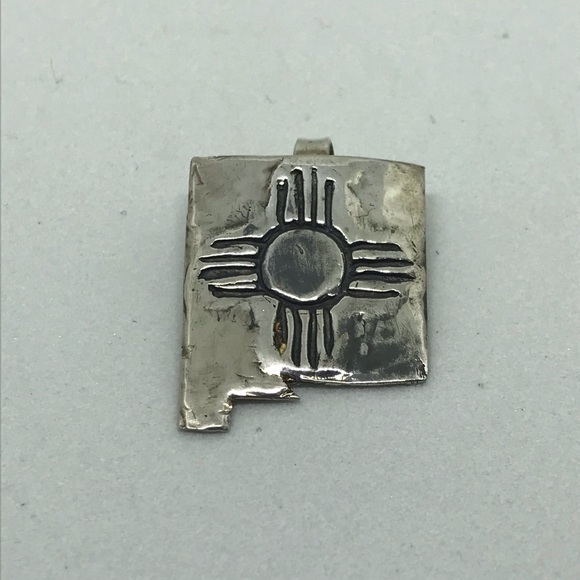 New Mexico fine silver pendant - Picture 3 of 7
